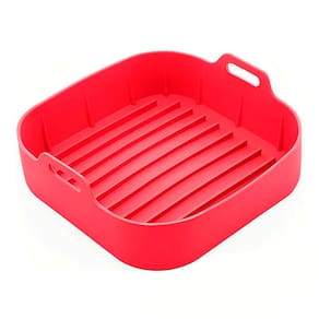 Forma Air Fryer Quadrada Silicone 16cm Vermelha SLCN044-VM - Hauskraft