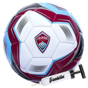 Bola de futebol Franklin Sports MLS Colorado Rapids tamanho 5