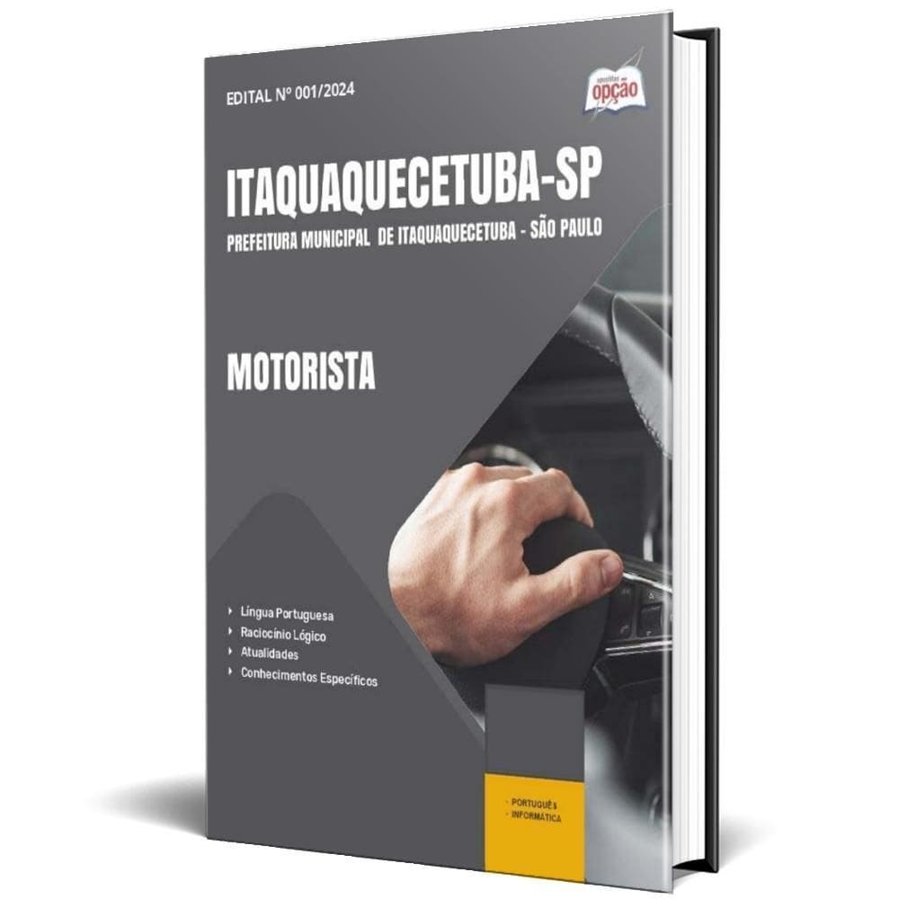 Apostila Prefeitura De Itaquaquecetuba Sp 2024 - Motorista