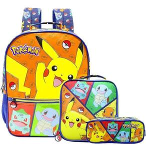Kit Mochila De Costas Lancheira E Estojo Pokémon Xeryus