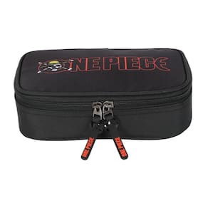Estojo Box Baú Escolar One Piece Netflix Preto Luxcel