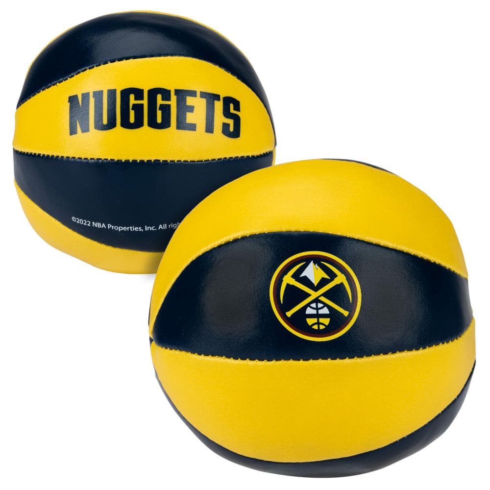 Bolas de basquete de brinquedo Franklin Sports NBA Denver Nuggets, pacote com 2