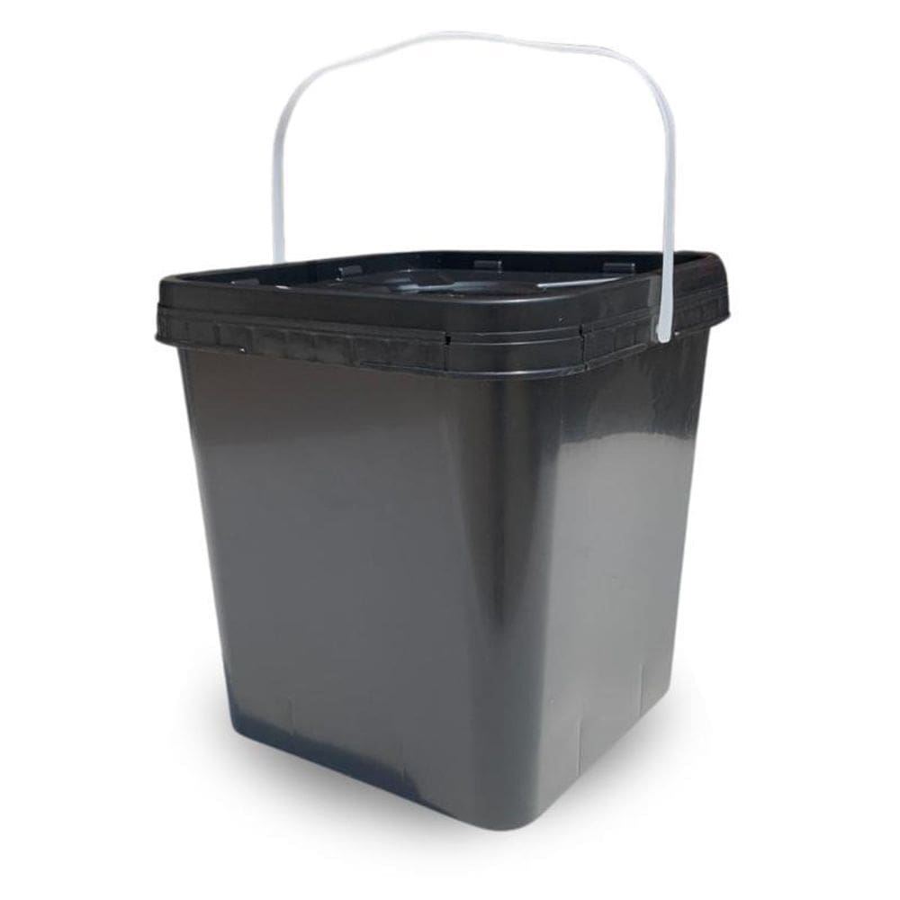 Balde Quadrado 16L Para Guardar Brinquedos Tampa Lacre