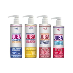Kit Widi Care Juba Cond+Shampoo+Cr Pentear Encaracol+Gommage