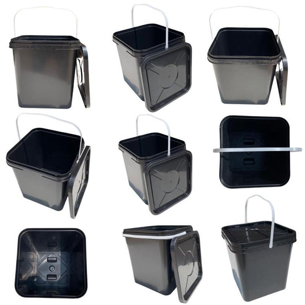 Balde Quadrado 16L Para Organizar Brinquedos