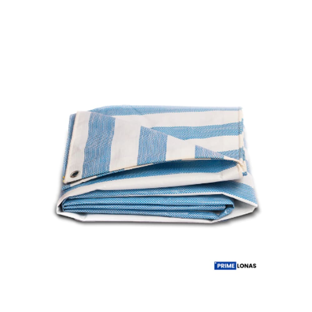 Lona multiuso Impermeável 310 3x3 Azul e Branca- Primelonas SK