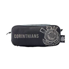 Estojo Duplo Corinthians Oficial Esportivo Escolar Juvenil