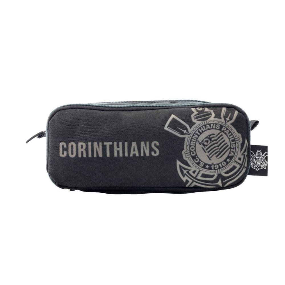 Estojo Duplo Corinthians Oficial Esportivo Escolar Juvenil