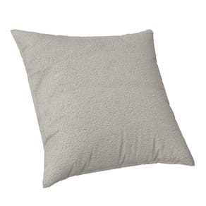 Capa de Almofada 50x50cm Suede Luxo Felpudo Com Ziper Areia