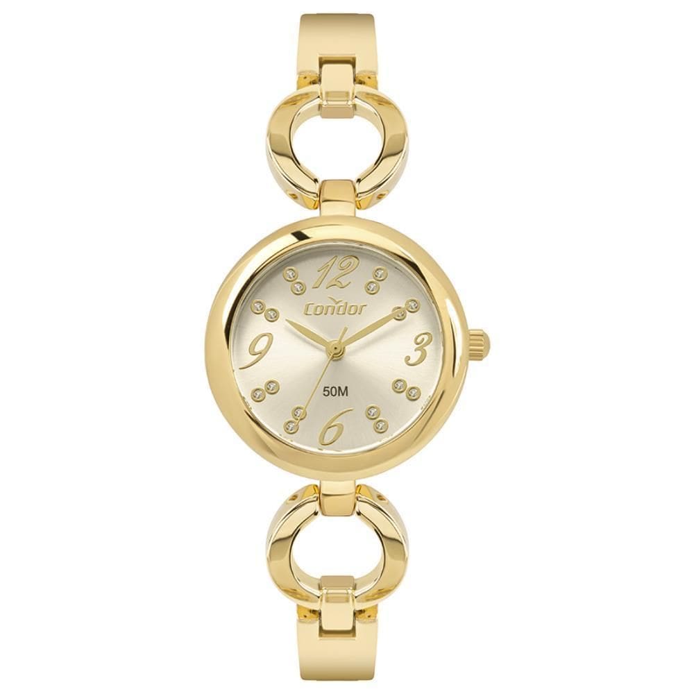 Relógio Condor Feminino Ref: Co2035Nkd/5X Bracelete Dourado