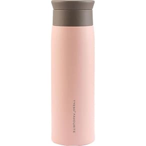 Copo Térmico Aço Inox com Tampa 500ml Rosa TOP1128 - DL Festas