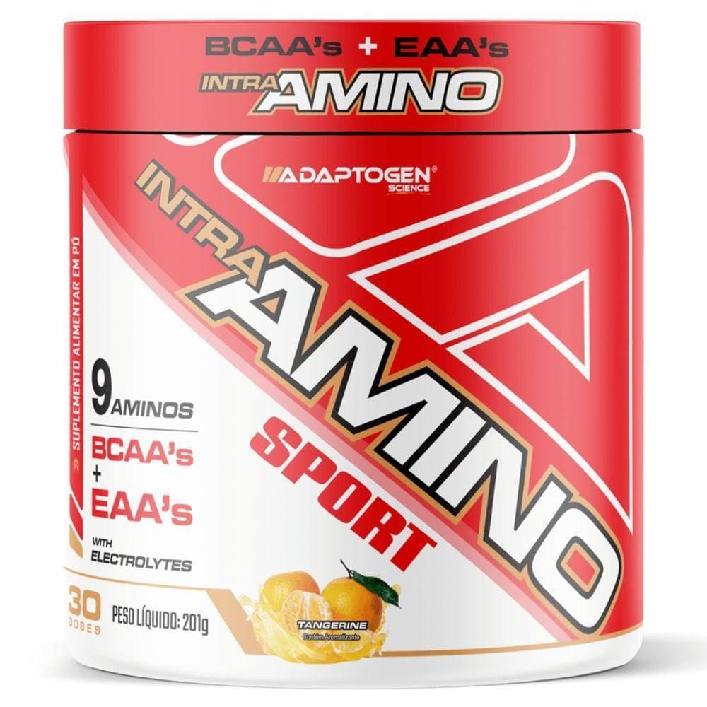 Pre Treino Eaa 9 Aminoacidos Bcaa Tangerina 201G - Adaptogen