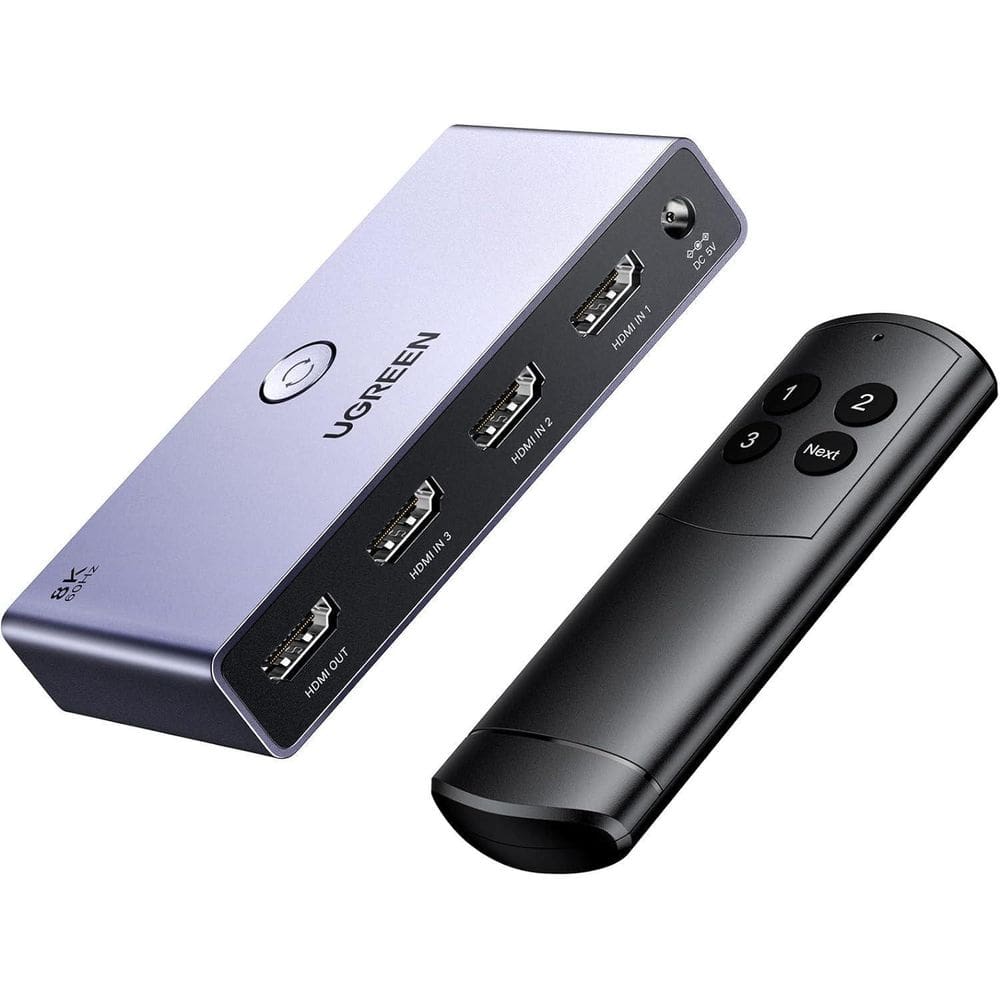 Divisor Switcher Hdmi 2.1 8K 60Hz 4K 120Hz Controle Remoto