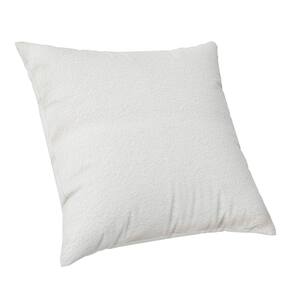 Capa de Almofada 50x50cm Suede Luxo Felpudo Com Ziper Branca