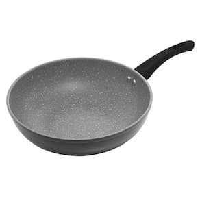 Frigideira Wok de Indução em Alumínio com Revestimento Cerâmico Granilite Cinza 28cm 5222 - Lyor