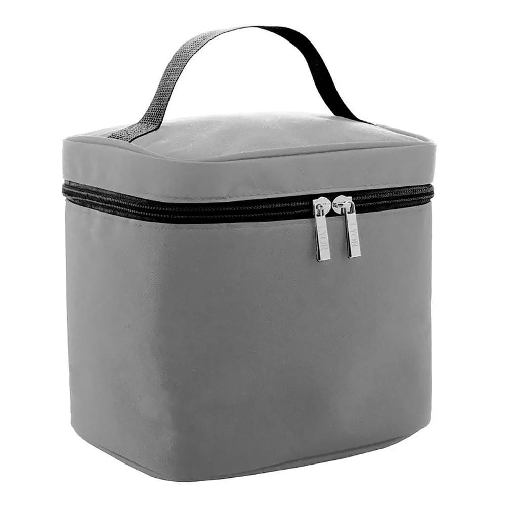 Bolsa Térmica de Poliéster Easy Life Cinza 17x17x13,5cm 2976 - Lyor