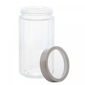 Porta Mantimento de Vidro com Tampa de Aço Inox e Acrílico Sydney 1,6L 7119 - Lyor