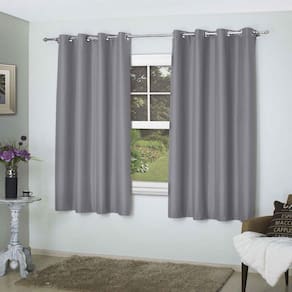 Cortina Blackout Tecido 100% Corta Luz Comfort 3,00m x 1,70m - Cinza Bella Janela