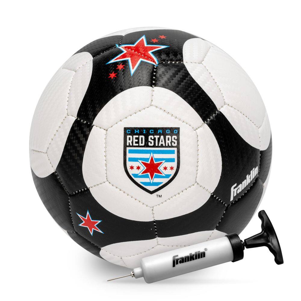 Bola de futebol Franklin Sports NWSL Chicago Red Stars Tamanho 1
