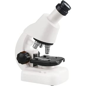 Microscópio Didatico 100X 400X 1200X Bio Port Branco No22B