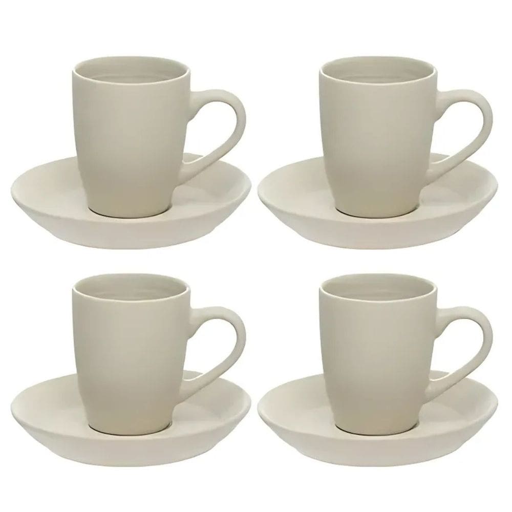 Conjunto 4 Xícaras de Café com Pires Sarah JGXC092 - Hauskraft