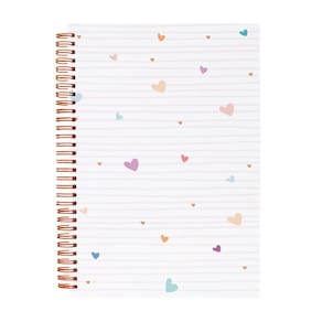 Caderno Espiral 1 Matéria 80 Folhas Universitario 20x27,5cm Coração Heart Soul - BRW