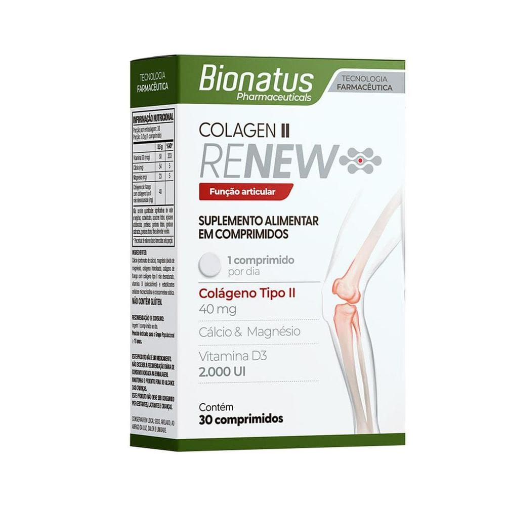 Renew Colageno Tipo Ii + Vitaminas E Minerais C/30Caps