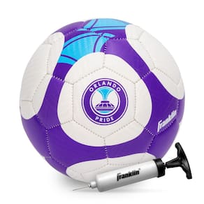 Bola de futebol Franklin Sports NWSL Orlando Pride Kids Tamanho 1