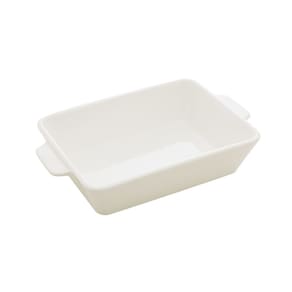 Refratário de Porcelana com Alça Basic Branco 14,5x23,5x5cm 5765 - Lyor