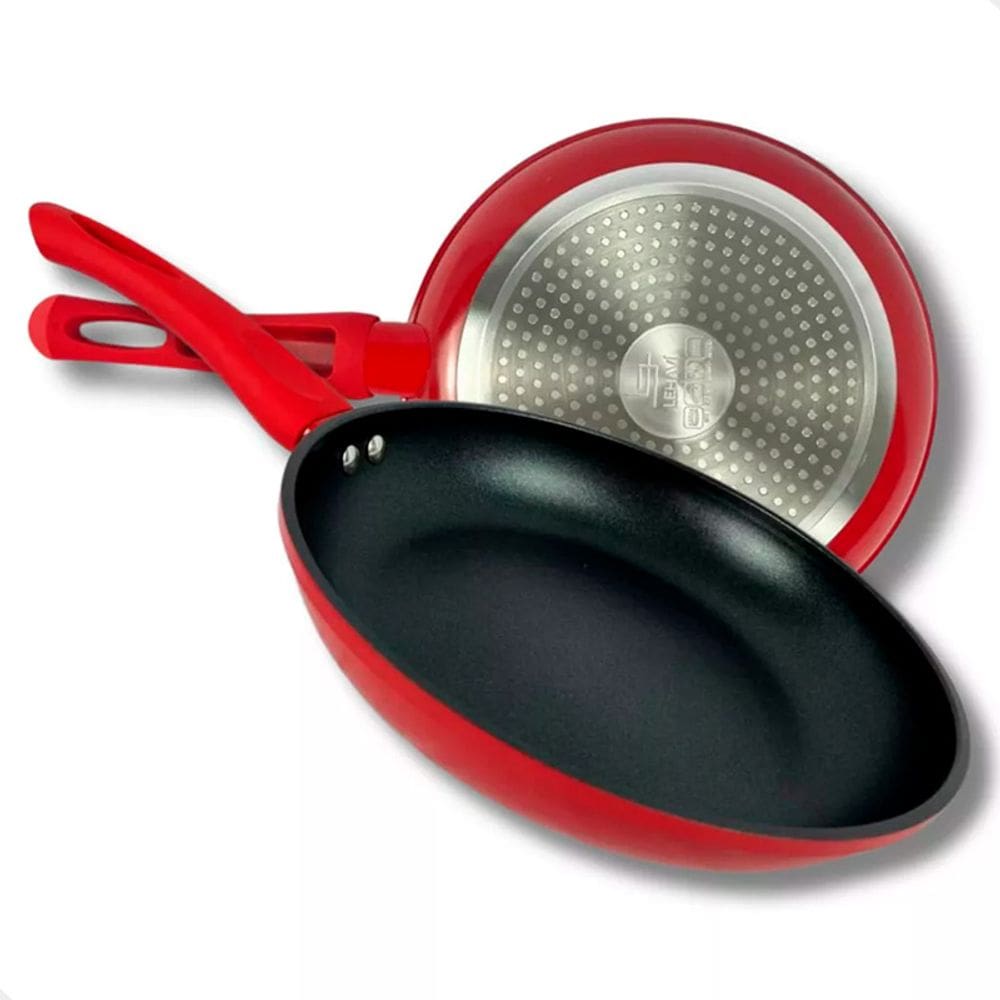 Frigideira Revestimento Nanoceramico Vermelha 20cm A1001-F03 - Lehaví