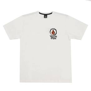 Camiseta Volcom Inked SM25 Masculina Mescla Off White