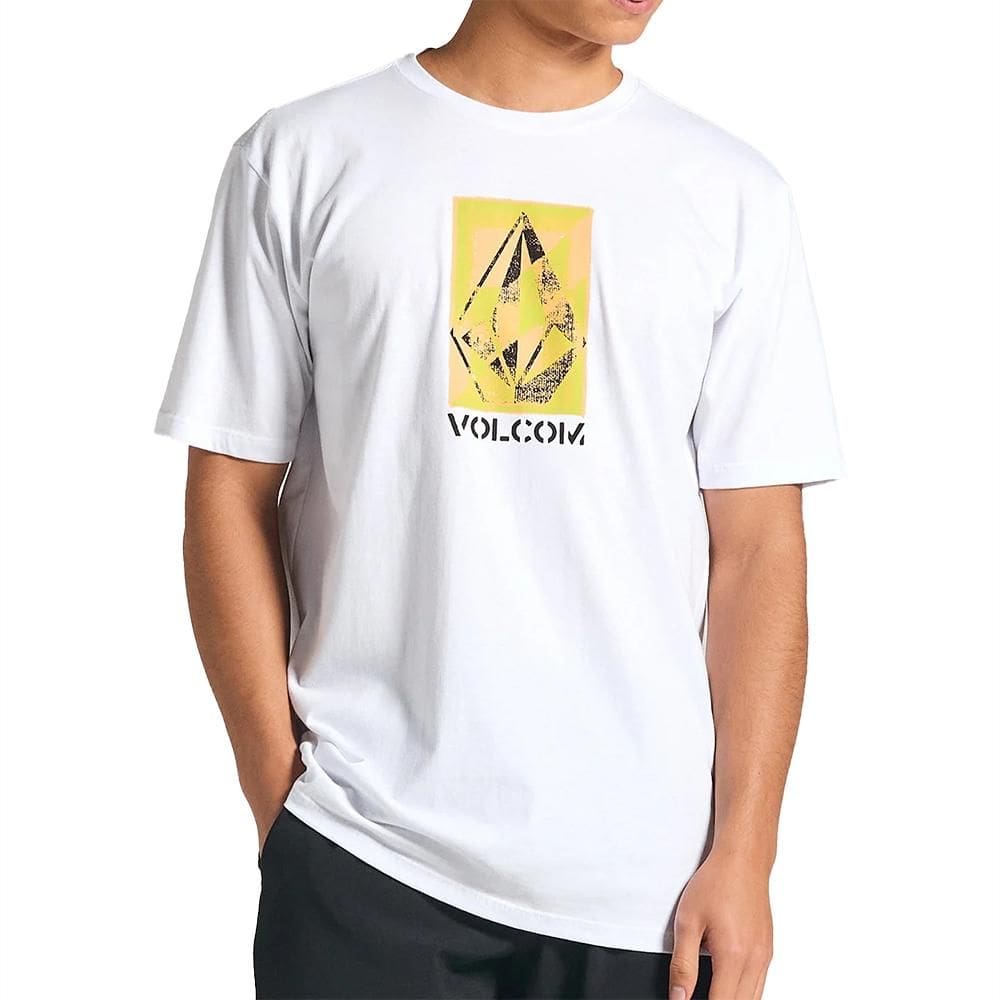 Camiseta Volcom Ripper Stone SM25 Masculina Branco