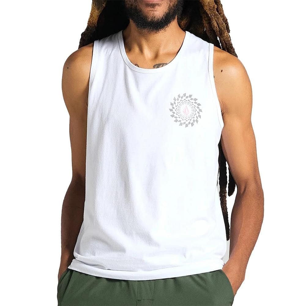 Regata Volcom Rabbit Hole SM25 Masculina Branco