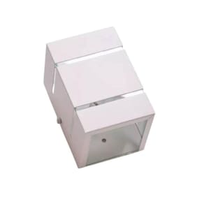 Luminária Arandela Candelabro Branca Frizzo 2 Focos 2 Frisos Interna Externa Parede Decoração 1xg9