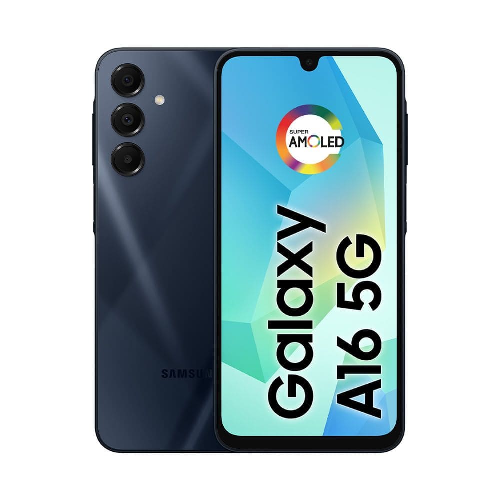 Celular Samsung Galaxy A16 5G, 128GB + 4GB RAM, Câmera de até 50MP, Tela 6.7&quot;, NFC, IP54, Bateria 5000 mAh Azul Escuro