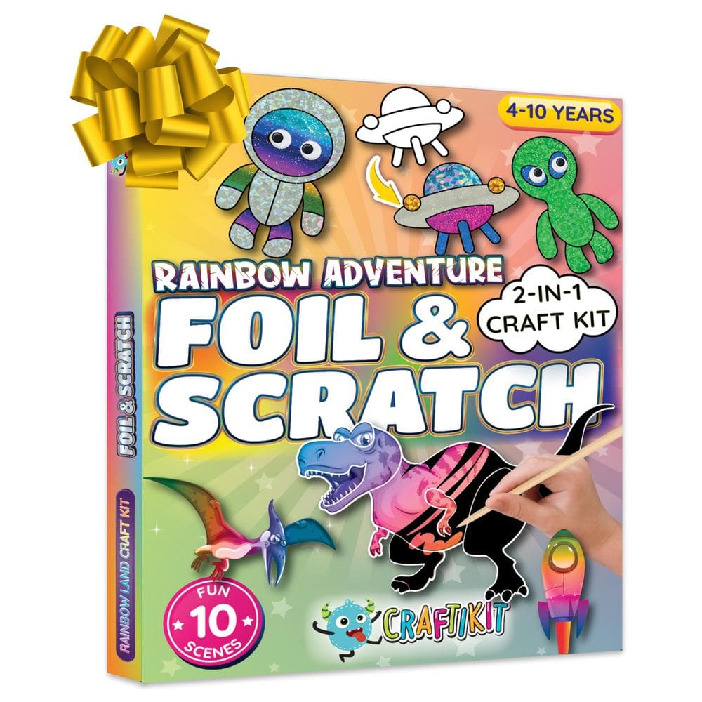 Kit de artes e ofícios Craftikit Rainbow Adventure Kids 4-10
