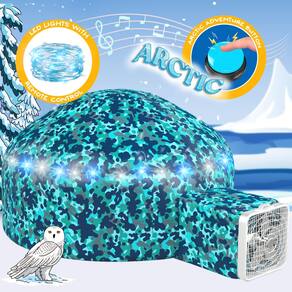 Barraca inflável W&O Arctic Camo Aerodome com luzes LED e sopa