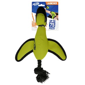 Brinquedo para cães Nerf Dog Large Nylon Launching Duck Green
