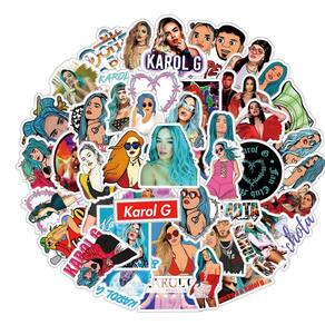 Pacote de adesivos Karol G Bichota Aesthetic Vinyl Waterproof 50P