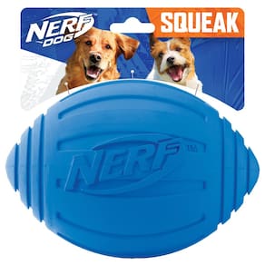 Brinquedo para cães Nerf Dog Ridged Football com guincho interativo