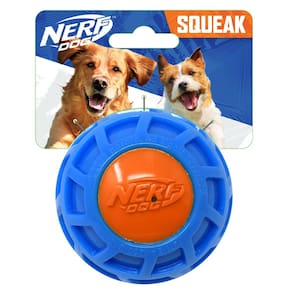 Squeak Ball Nerf Dog TPR EXO 7,62 cm azul/laranja