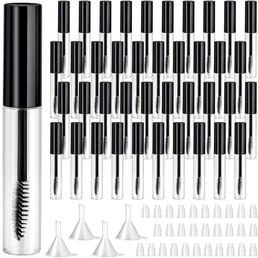 Tubos de rímel vazios de 10 mL (40 unidades) com funis para cosméticos DIY