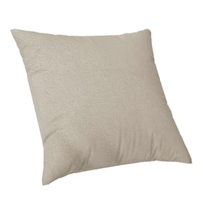 Capa de Almofada 50x50cm Suede Luxo Felpudo Com Ziper Nude