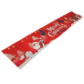 Caminho de Mesa Toalha Natal Natalino Passadeira Trilho Mesa de Jantar Decoraçao Papai Noel Boneco de Neve Festa Reuniao Celebraçao Confraternizaçao