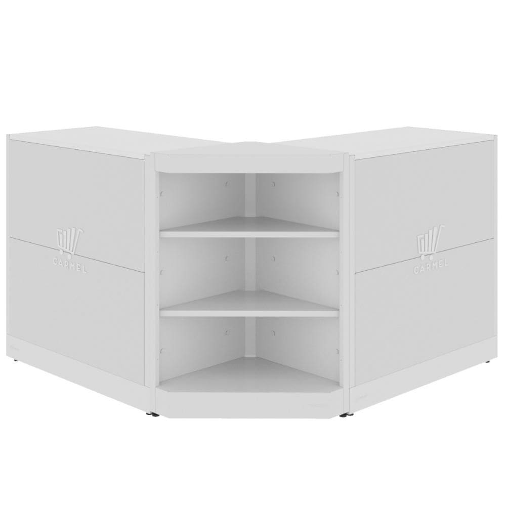 Kit 2 Balcão Comercial Fechado 1 Canto Aberto 1,00m Amapá