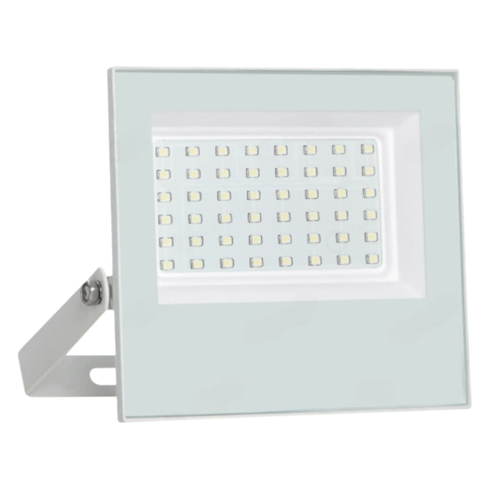 Refletor Branco Led 50W 6000K Bivolt IP66 13cm