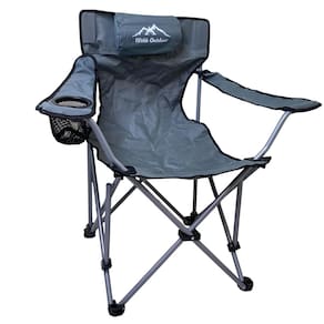 Cadeira de Camping Dobravel Retratil Apoio Braço Porta Copo Bolsa de Transporte Passeio Viagem Lazer Praia Piscina Sol Verao Quintal Jardim