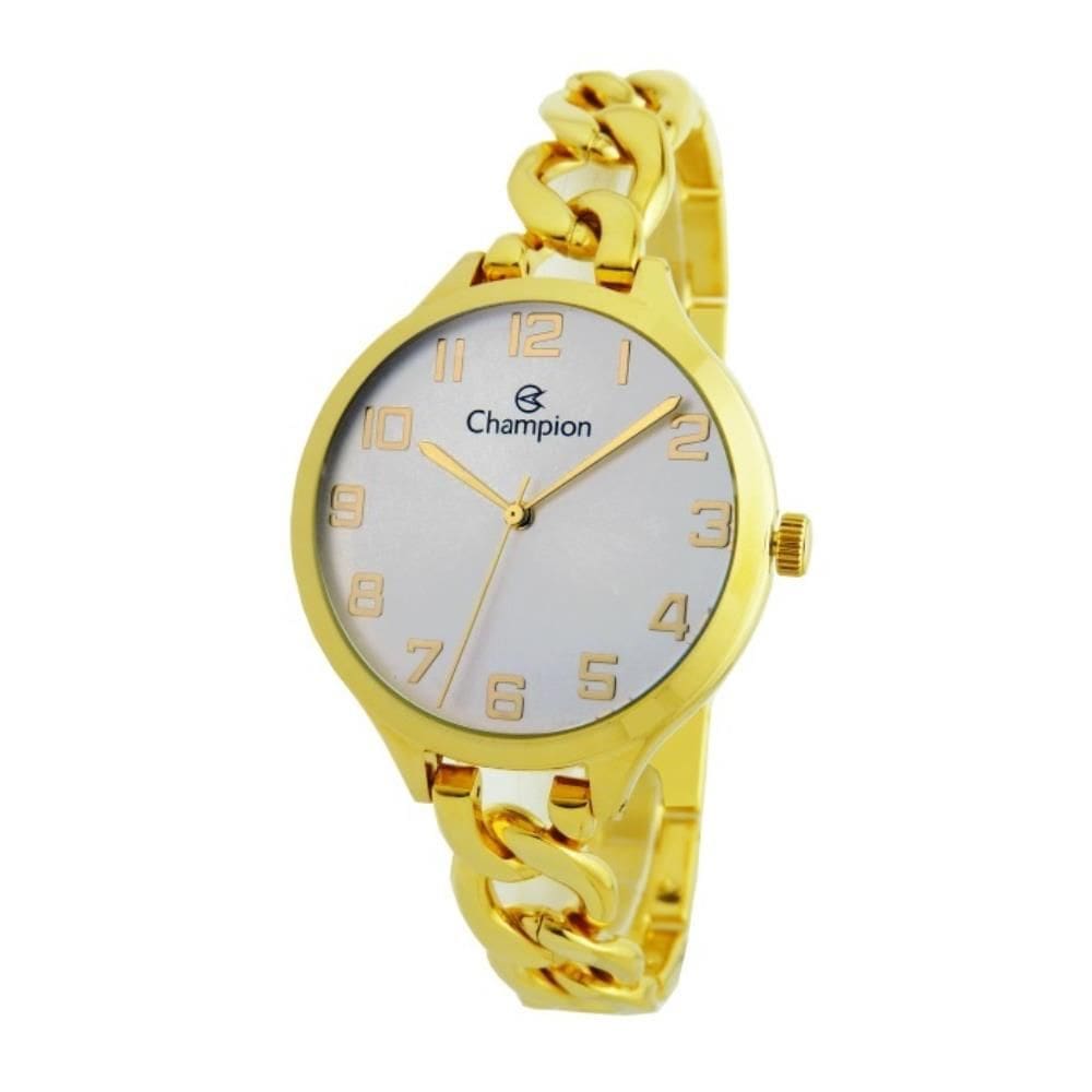Relógio Champion Feminino Ref: Cn21407h Bracelete Dourado