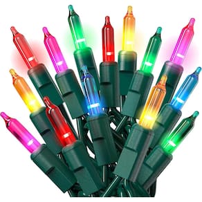 Luzes para árvores de Natal PREXTEX 500 Ct. Multicolorido de 100 pés