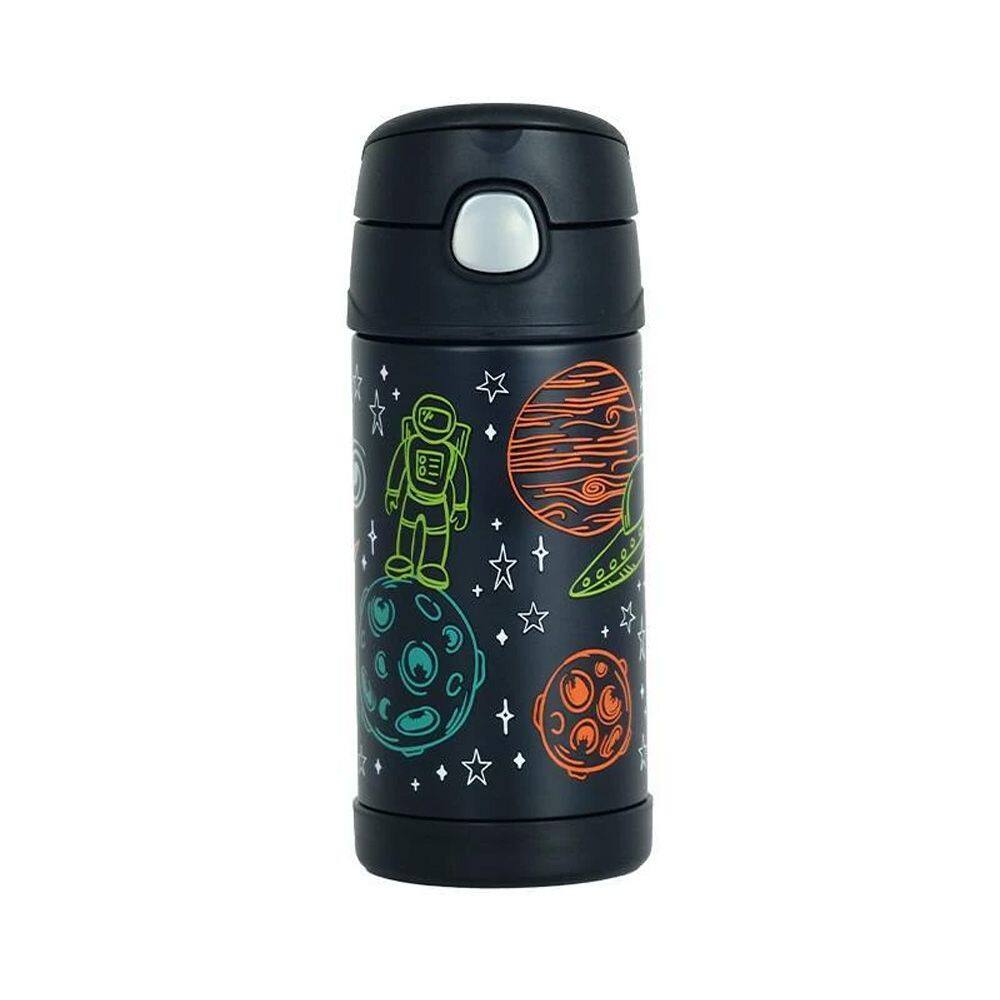 Garrafinha Térmica Funtainer 355ml Espaço Preto Thermos